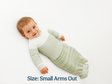Swaddelini Bamboo Blend Mint Arms Out™ Long Sleeve Sleep Sack - Bambi Baby