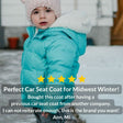 Onekid Car Seat Coat | The Road Coat Down - Aqua - Bambi Baby