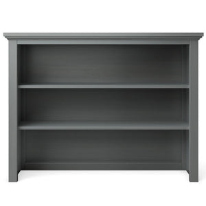 Flint Grey Silva Universal Hutch Nursery Storage - Front View | Bambi Baby