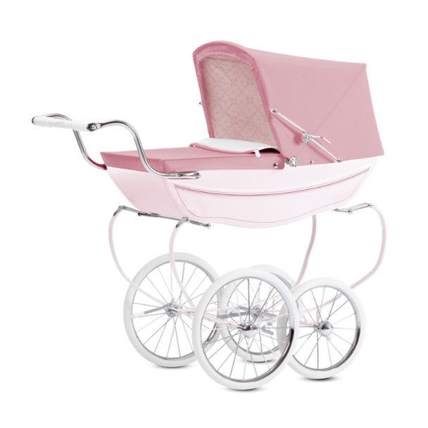 Silver Cross Oberon Dolls Pram Pink / Pink- Bambi Baby