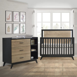 Tulip by Natart Sissi Crib-to-double and Combo Dresser