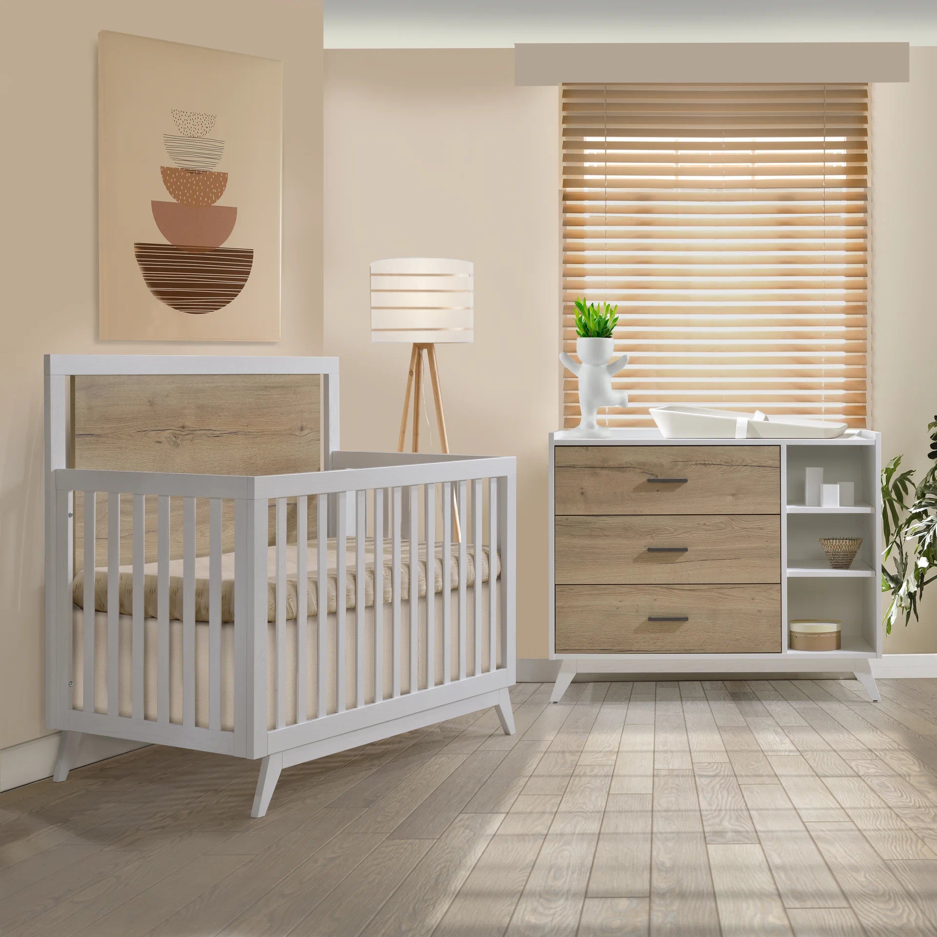 white crib dresser set Stirling Weathered + 2 Piece Child Craft Scout 4-in-1 Convertible