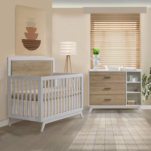 Tulip by Natart Sissi Crib-to-double and Combo Dresser