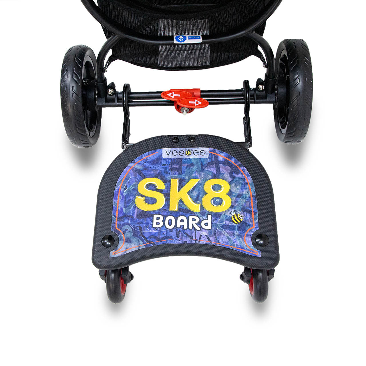 Valco Sk8 BOARD Ride Ons in Black- Bambi Baby