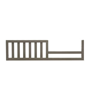 Stone Grey Wood Sorelle 136 Toddler Rail - Front View | Bambi Baby