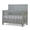 Grigio Grey Sorelle Farmhouse 4-in-1 Convertible Crib - Front Angle | Bambi Baby