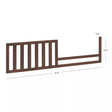 Sorelle Sutton Toddler Rail in Chocolate - Bambi Baby