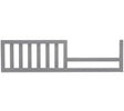 Sorelle Toddler Rail in Grigio - Bambi Baby
