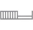 Sorelle Toddler Rail in Grigio - Bambi Baby