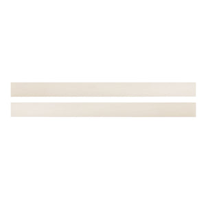 Brushed White Wood Bed Conversion Rails Pair - Front View | Bambi Baby