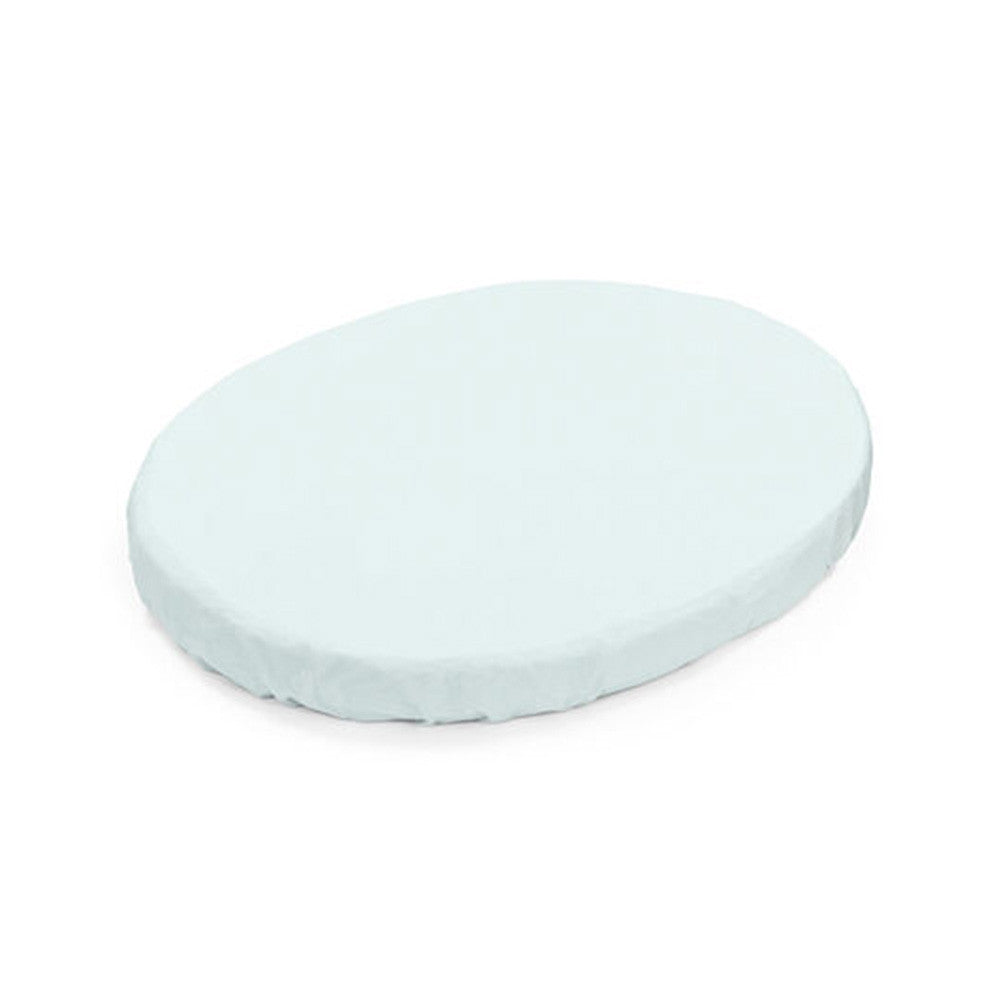 Stokke Sleepi Mini Fitted Sheet in Powder Blue- Bambi Baby