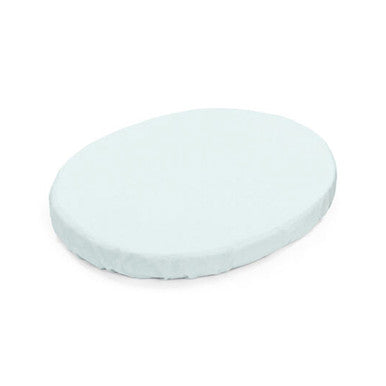 Stokke Sleepi Mini Fitted Sheet in Powder Blue- Bambi Baby