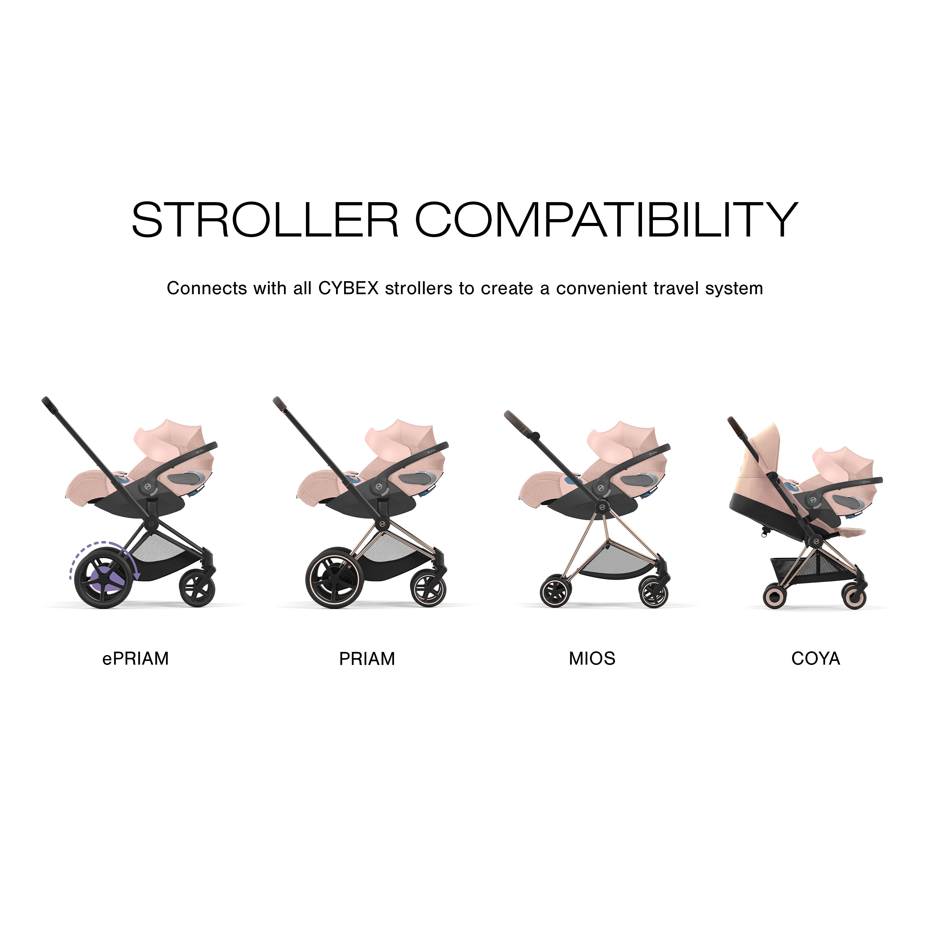 cybex cloud t pink CYBEX Cloud T Comfort Extend Infant Car Seat with SensorSafe – Bambi Baby