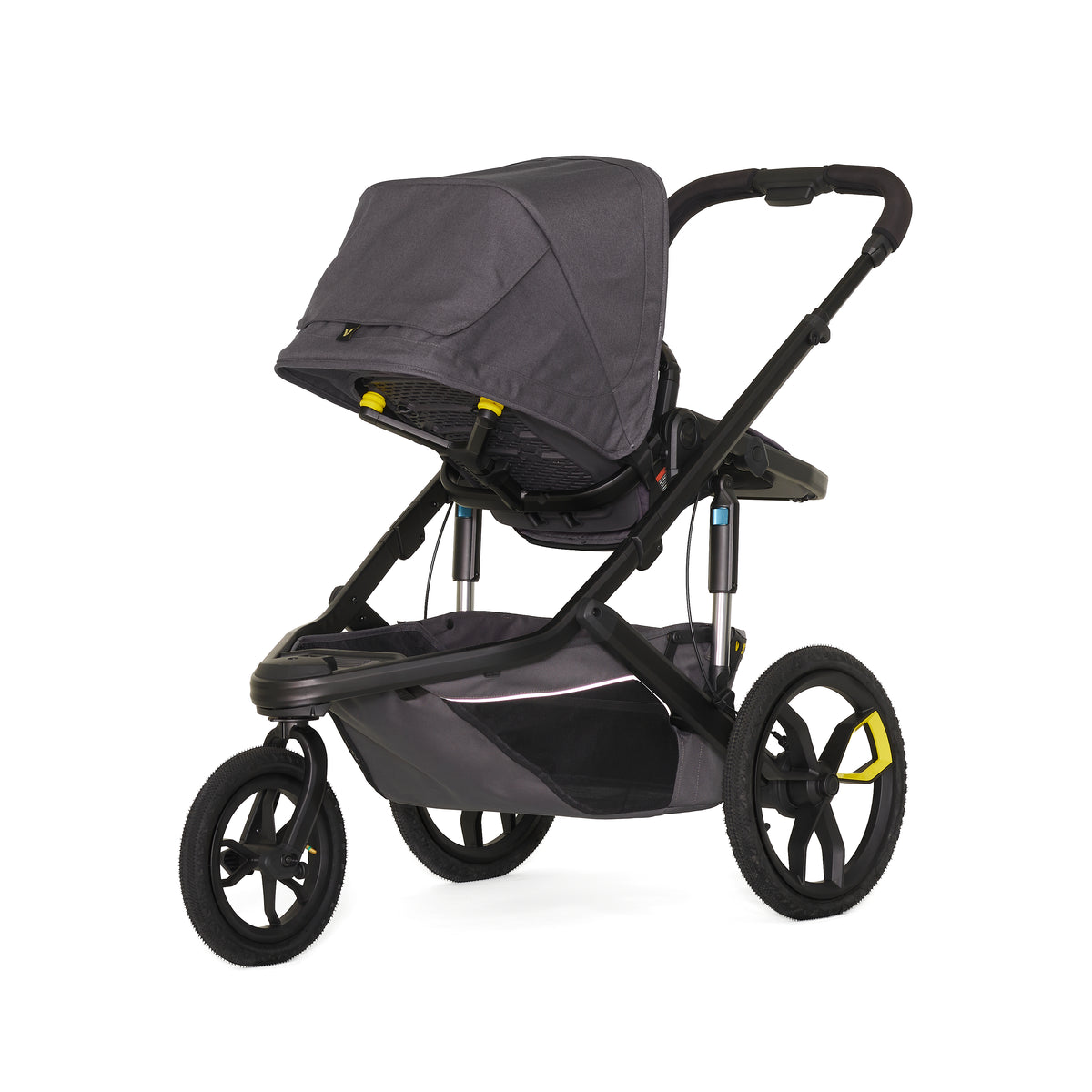 jogging stroller with reversible seat Veer Switch&Jog (Switchback Seat, &Jog Frame) Gray Granite