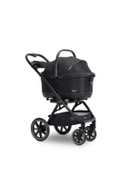 Onyx Black Tavo Maeve iso6X Wind + Roscoe Trek Pet Stroller Travel System - Side Angle | Bambi Baby