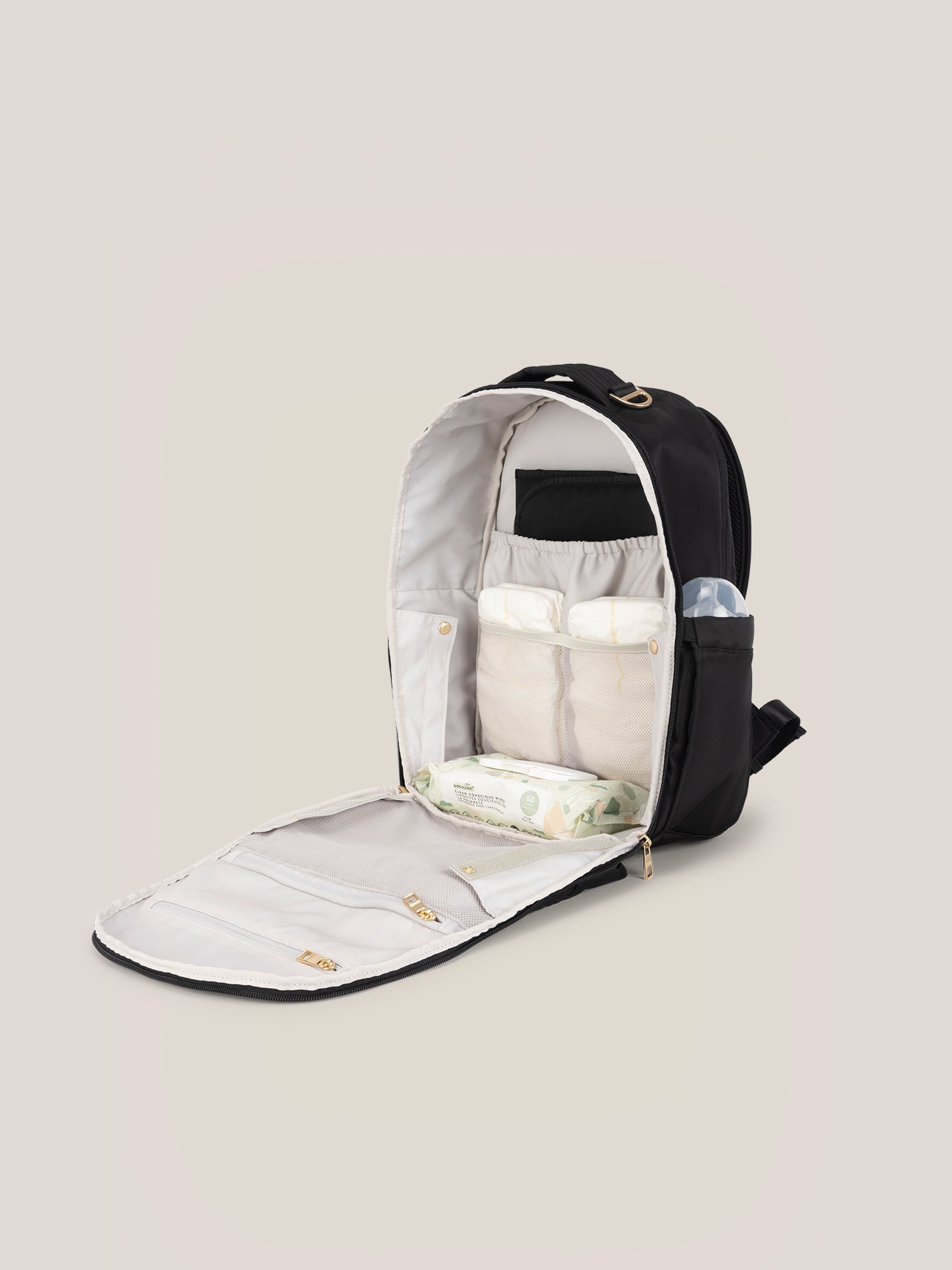 JuJuBe Classic Diaper Backpack - Black- Bambi Baby