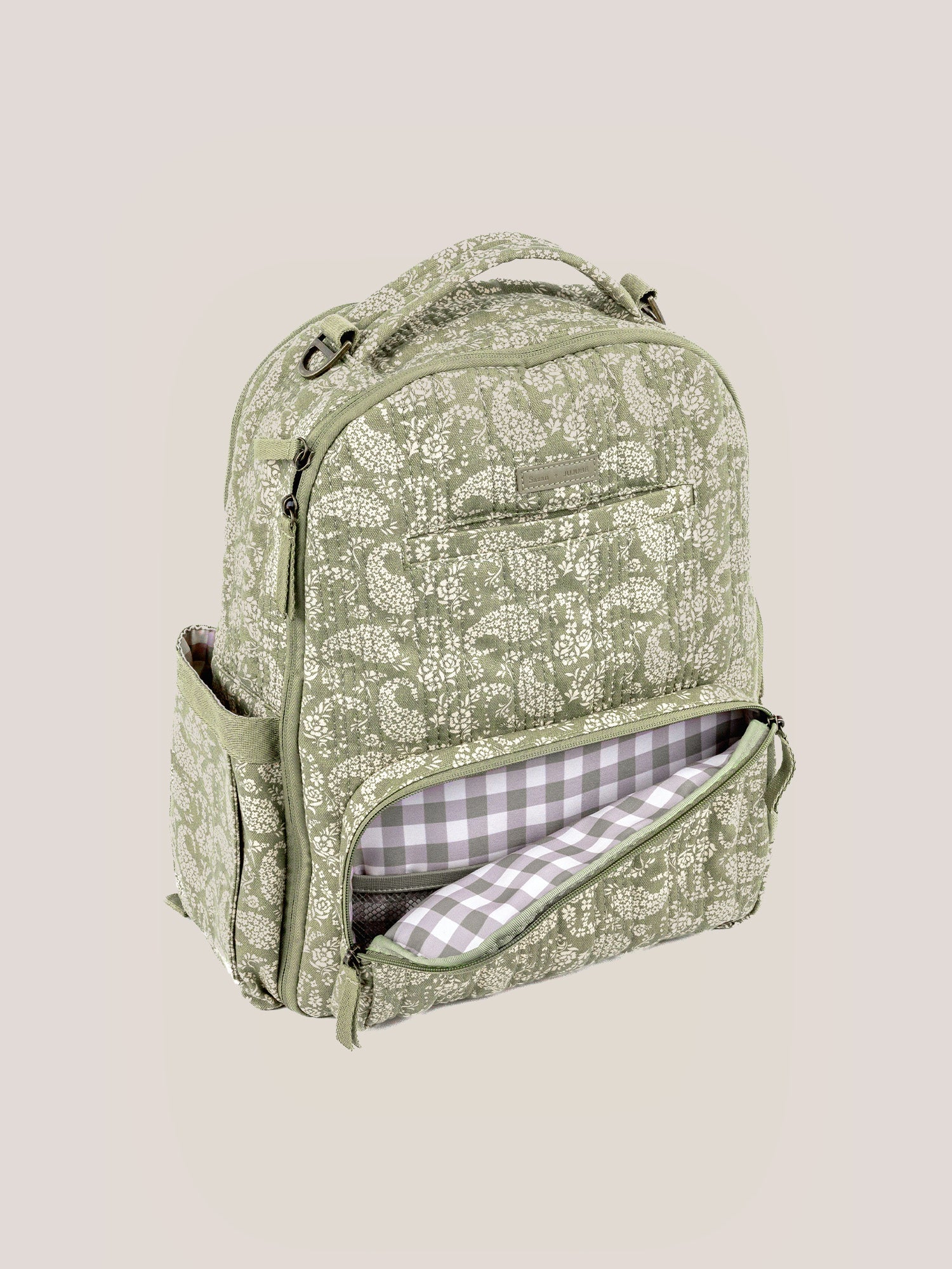 JuJuBe Sazan + JuJuBe Classic Diaper Backpack - Paisley Floral- Bambi Baby