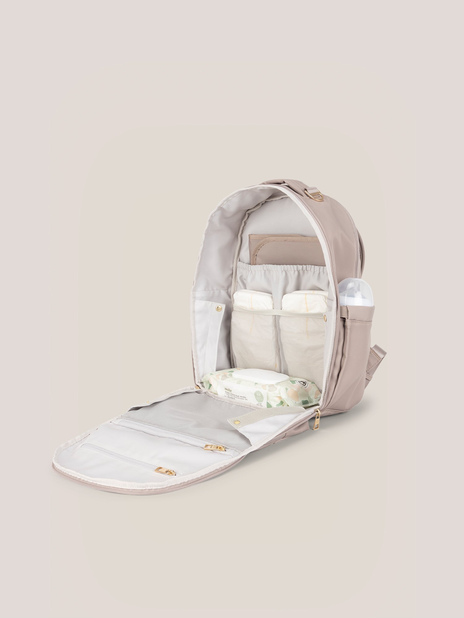 JuJuBe Classic Diaper Backpack - Taupe- Bambi Baby