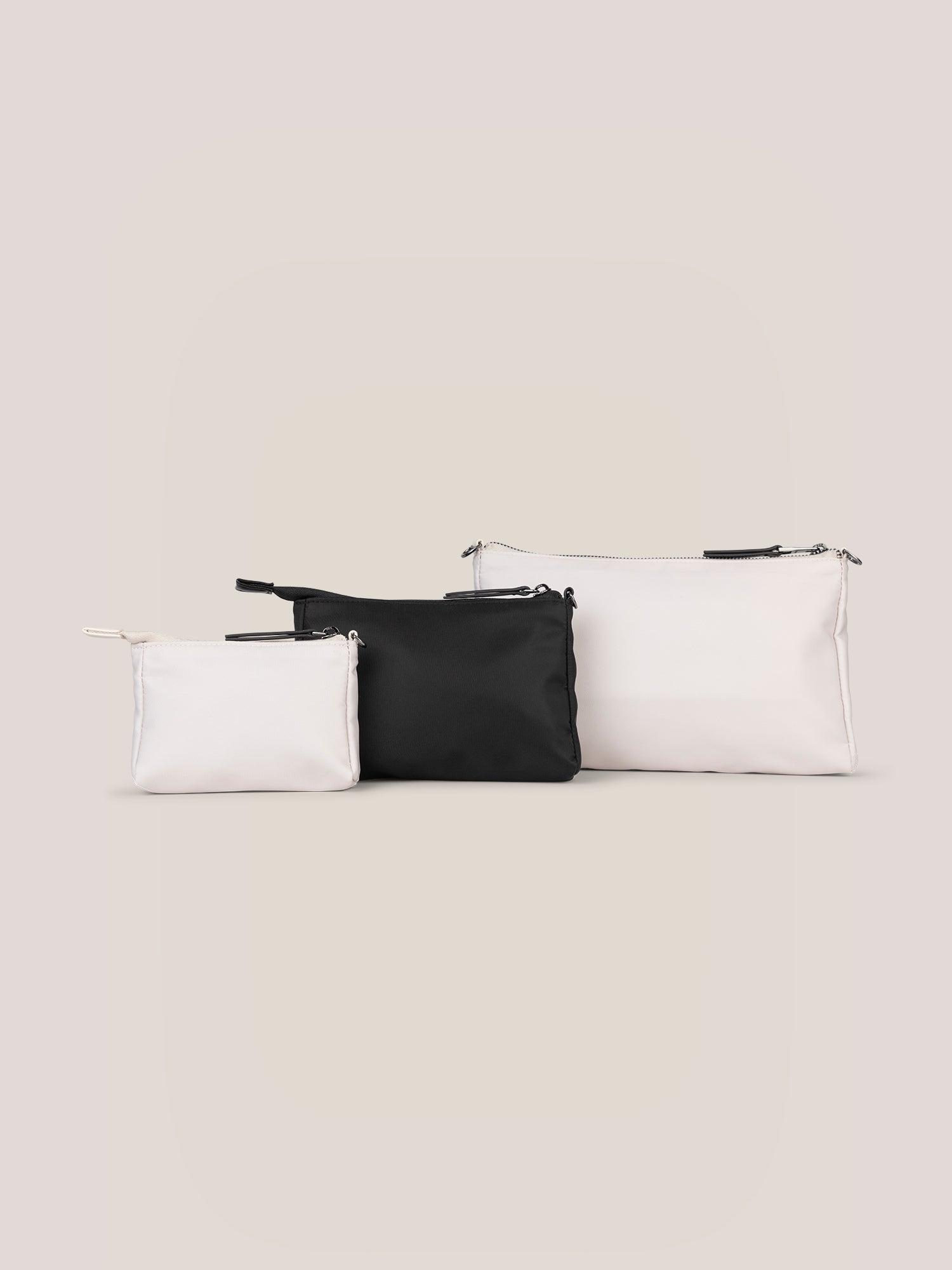 JuJuBe Witney Carson 3-piece Pouch Set - Cloud & Black- Bambi Baby