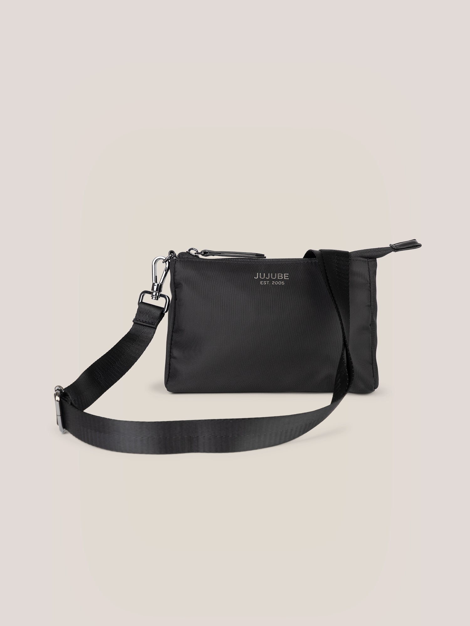 JuJuBe Witney Carson 3-piece Pouch Set - Cloud & Black- Bambi Baby