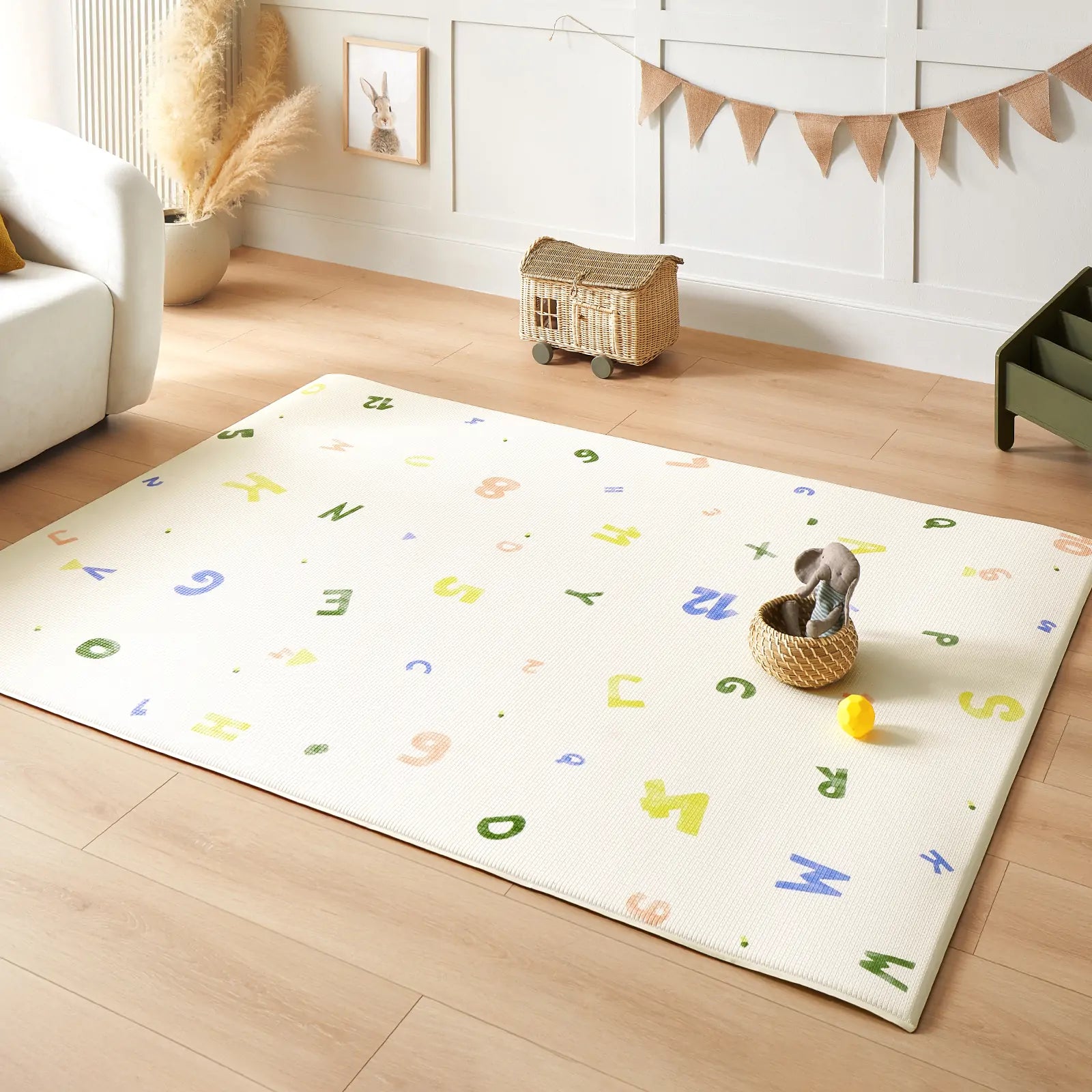 Tiny Land® Double-Sided Baby Playmat Alphabet Adventure- Bambi Baby
