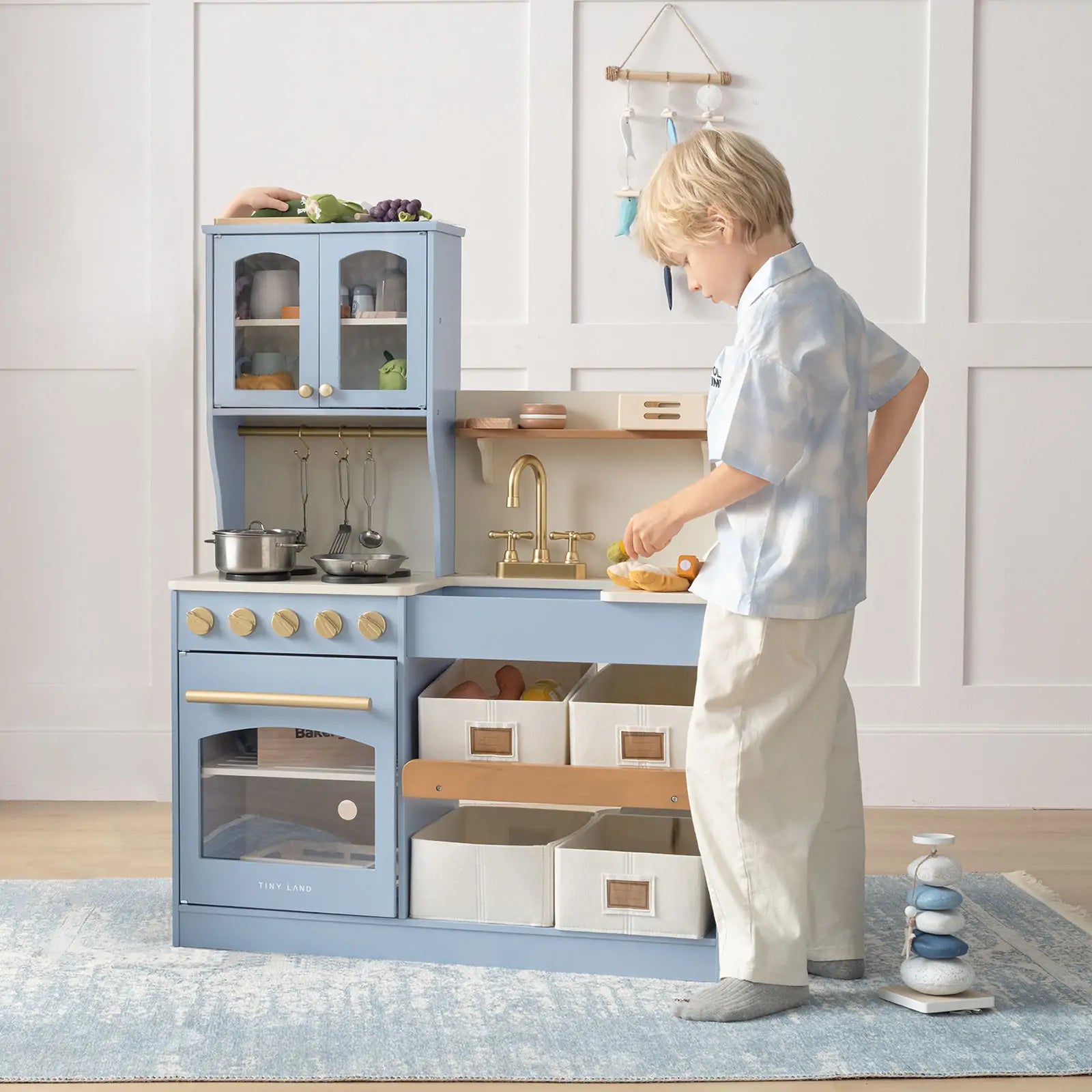 Tiny Land® Pretend Play Kitchen for Kids- Bambi Baby