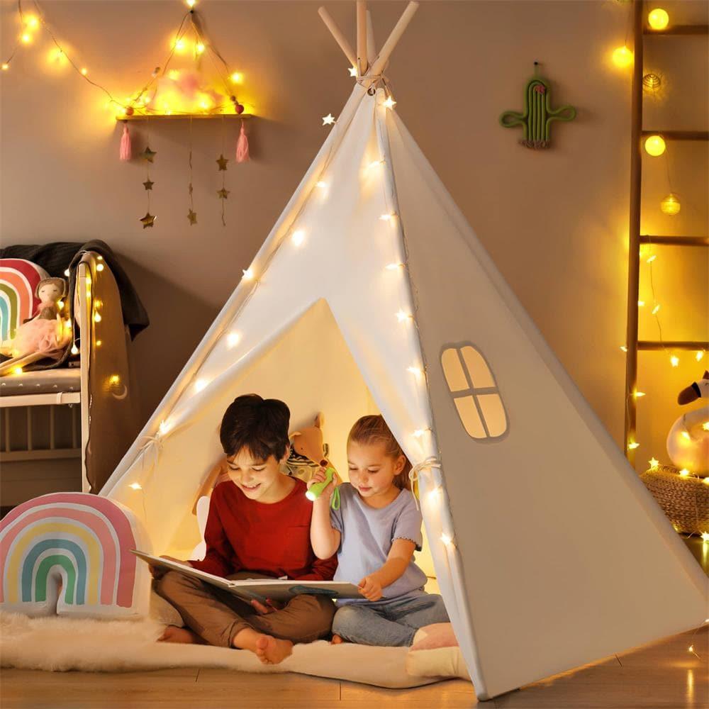 Tiny Land® Teepee Tent for Kids with Mat- Bambi Baby
