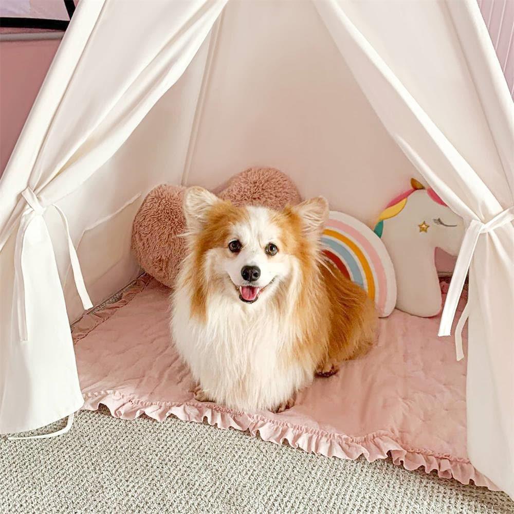 Tiny Land® Teepee Tent for Kids with Mat- Bambi Baby
