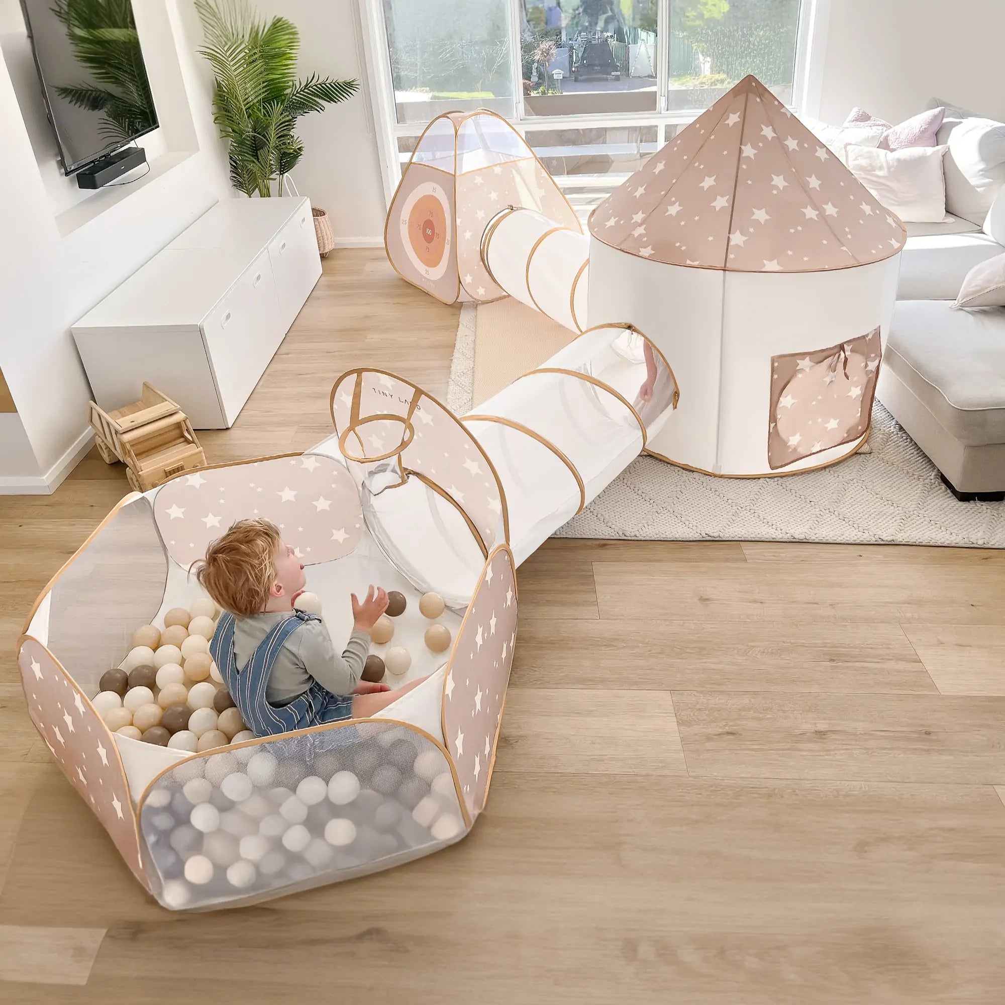 Tiny Land® Discovery 5-in-1 Play Tunnel With no Balls- Bambi Baby