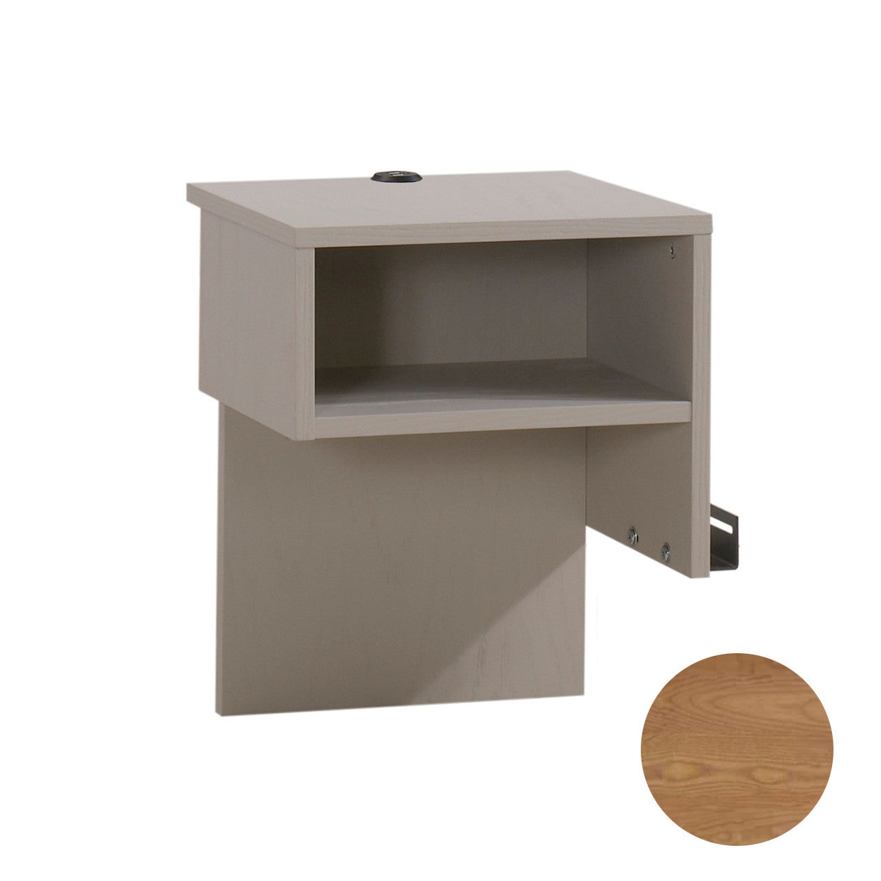 Natart Media Night Table - Left - Wheat- Bambi Baby