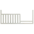 Rustic White Wood Toddler Bed Rail - Side View | Bambi Baby