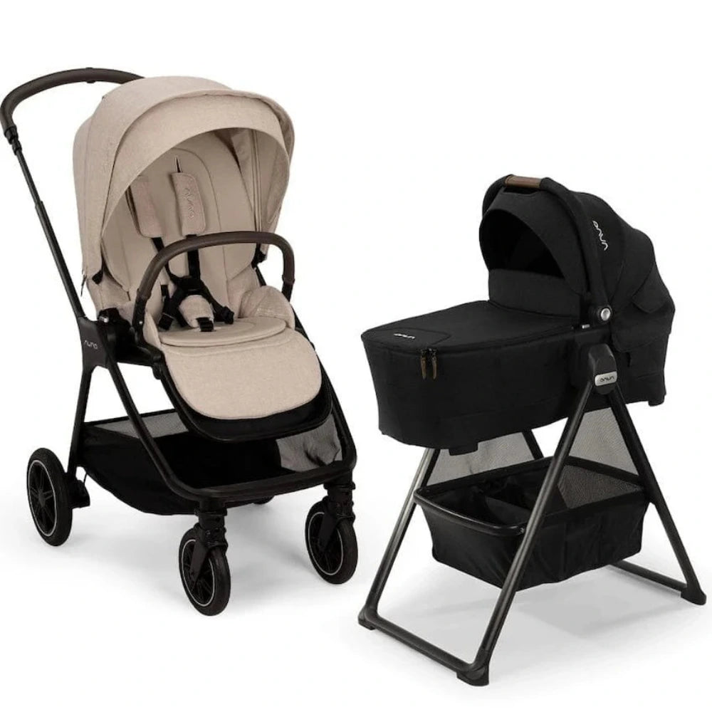 Pacote de carrinho Nuna Triv Next + berço Lytl + carrinho de pé- Bambi Baby