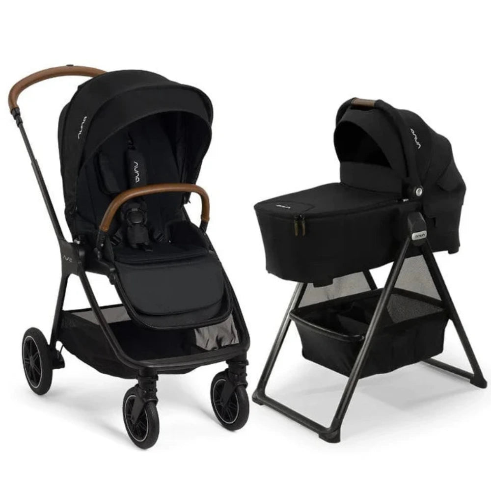 Nuna TRIV Next Stroller + TRIV Bassinet + Stand Stroller Bundle - Bambi Baby