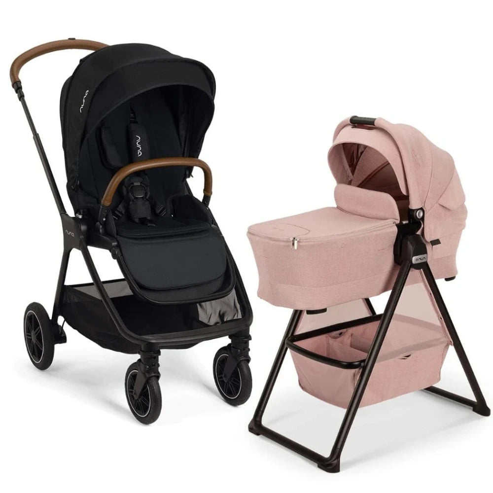 Nuna Triv Next Stroller + Lytl Bassinet + Stand Stroller Bundle- Bambi Baby
