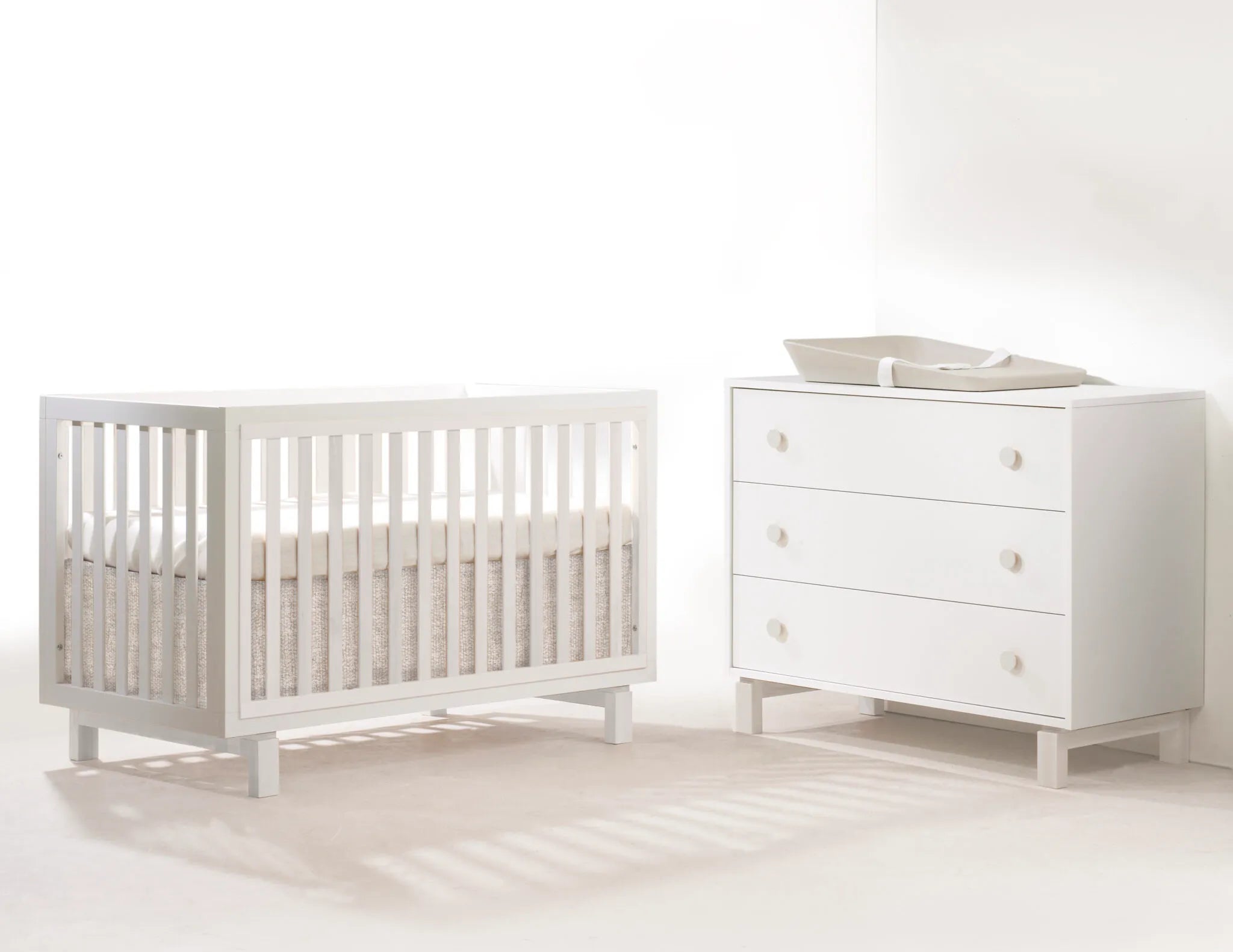 Tulip Bjorn Classic Crib and 3 Drawer Dresser Xl- Bambi Baby