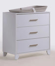 Tulip by Natart by Natart Aiko Island Crib & 3 Drawer Dresser Set - White - Bambi Baby