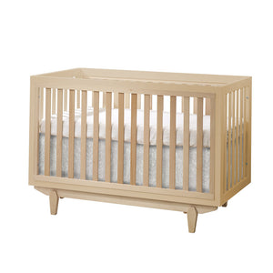 All Natural Wood Tulip Tate Classic Convertible Crib - Angle View | Bambi Baby