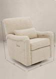 Oilo Teddy Power Gliding Swivel Nursery Recliner - Bambi Baby