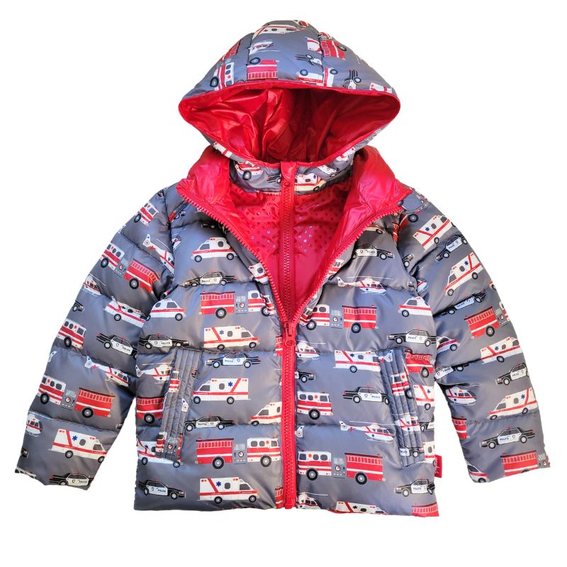 Onekid Car Seat Coat | The Road Coat Down - Rescue Print- Bambi Baby