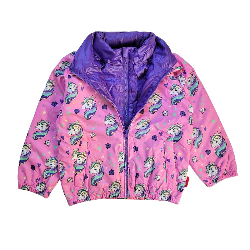 Onekid Car Seat Coat | The Road Coat Transition - Unicorn Print- Bambi Baby
