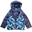 Onekid Car Seat Coat | The Road Coat Down - Navy Raptor Print