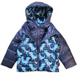 Onekid Car Seat Coat | The Road Coat Down - Navy Raptor Print - Bambi Baby