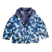 Onekid Car Seat Coat | The Road Coat Vegan - Navy Raptor Print