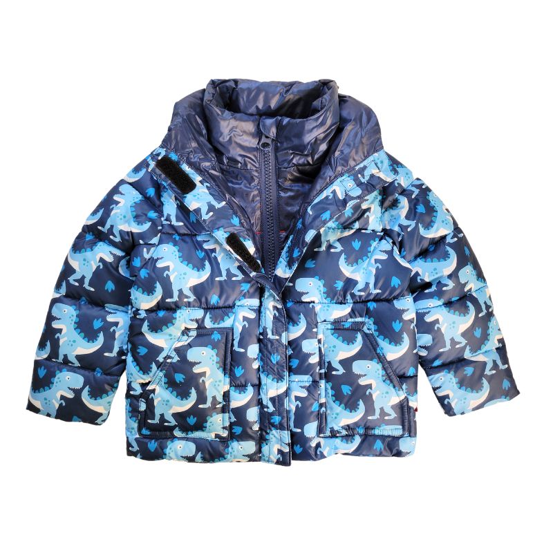 Onekid Car Seat Coat | The Road Coat Vegan - Navy Raptor Print- Bambi Baby