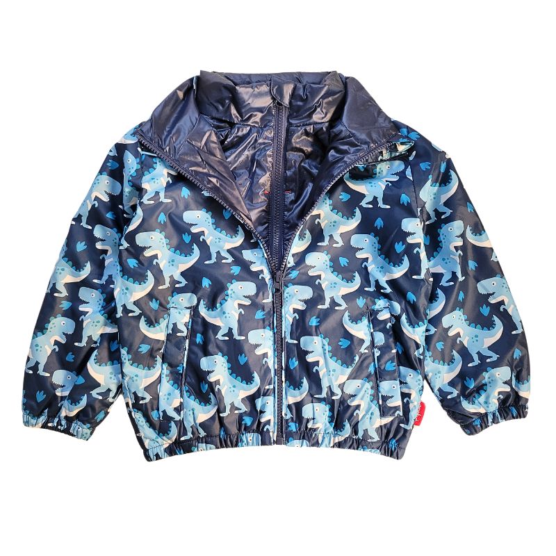 Onekid Car Seat Coat | The Road Coat Transition - Navy Raptor Print- Bambi Baby