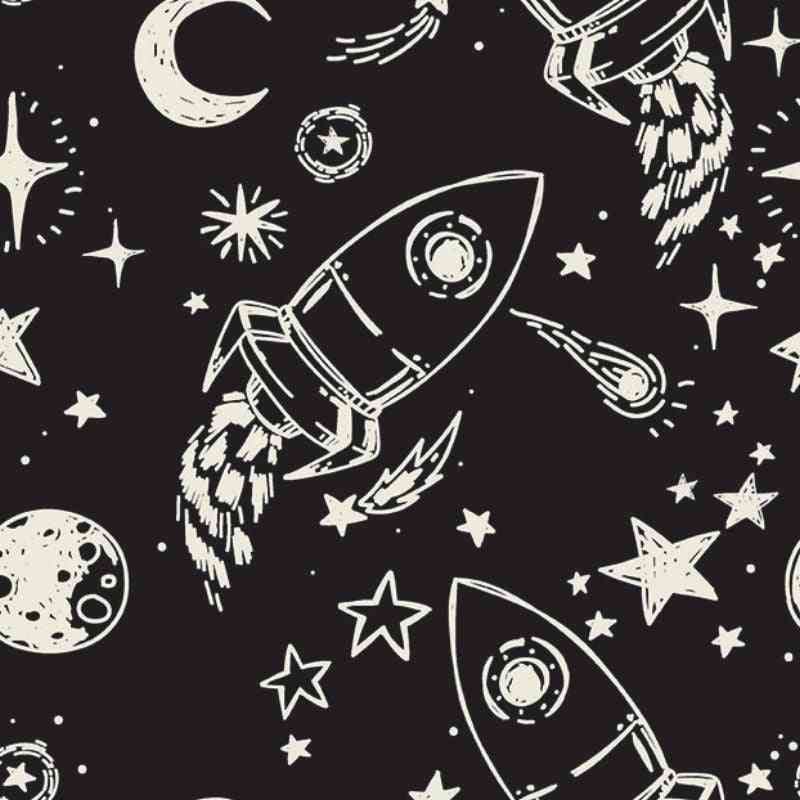 Onekid Car Seat Coat | The Road Coat Vegan - Rocketship Print- Bambi Baby