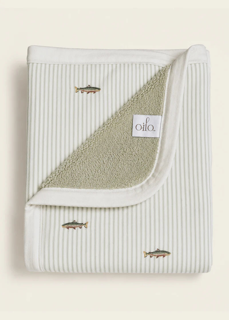 Oilo Cuddle Blanket - Trout- Bambi Baby
