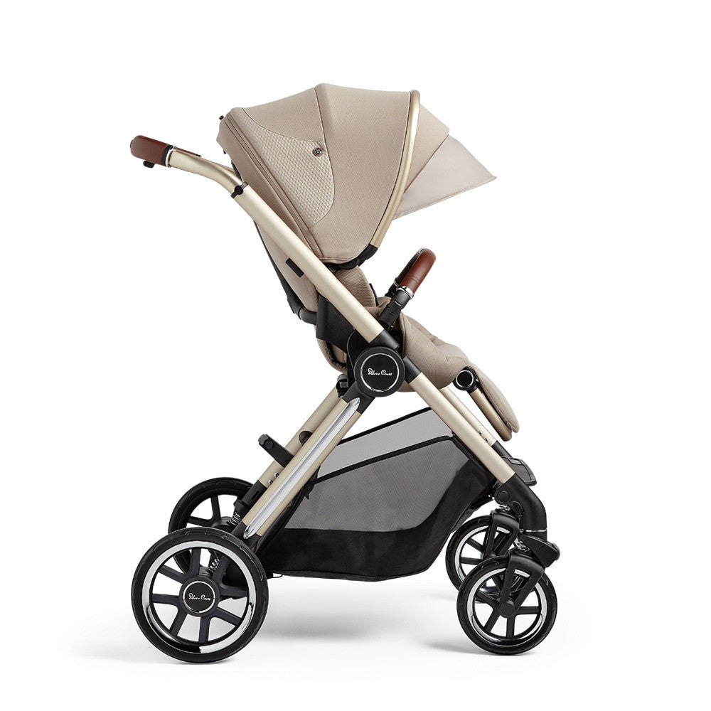 Silver Cross Reef 1 Stroller + Folding Bassinet -Stone- Bambi Baby