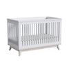 Ash Linen Westwood Rowan Cottage Convertible Crib - Side Angle | Bambi Baby