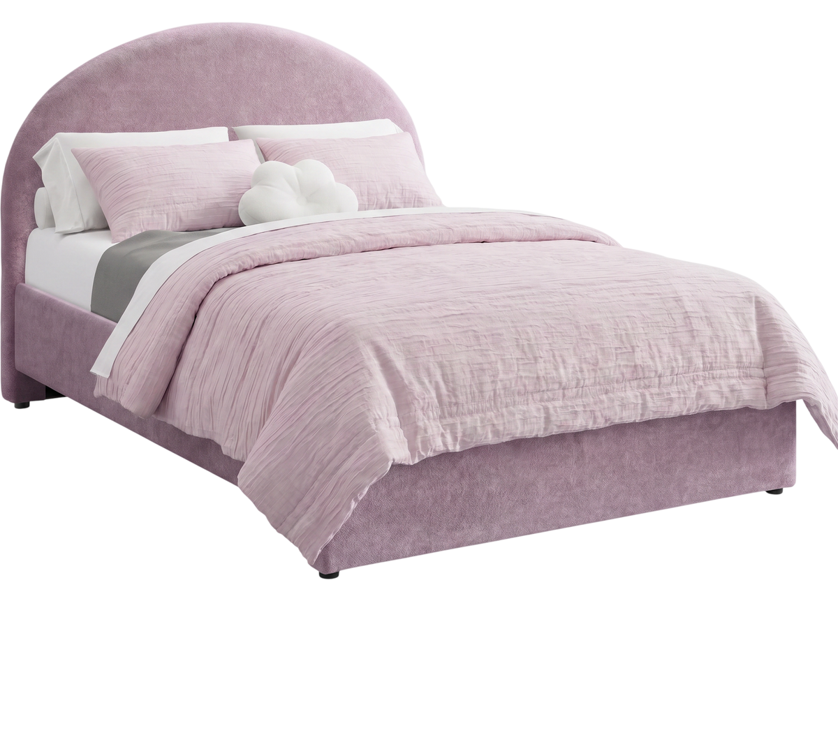 Westwood Design Mila Upholstered Bed - Raspberry- Bambi Baby